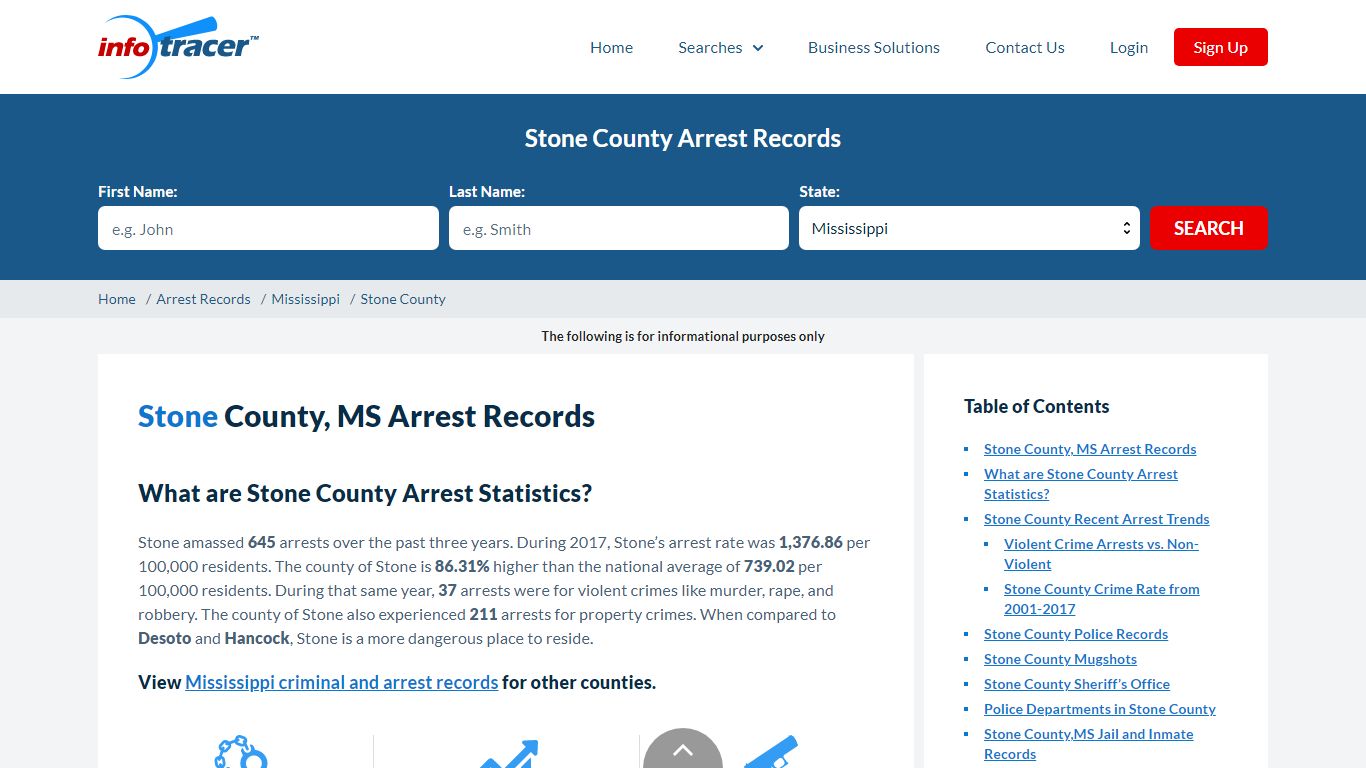 Stone County, MS Arrests, Mugshots & Jail Records - InfoTracer