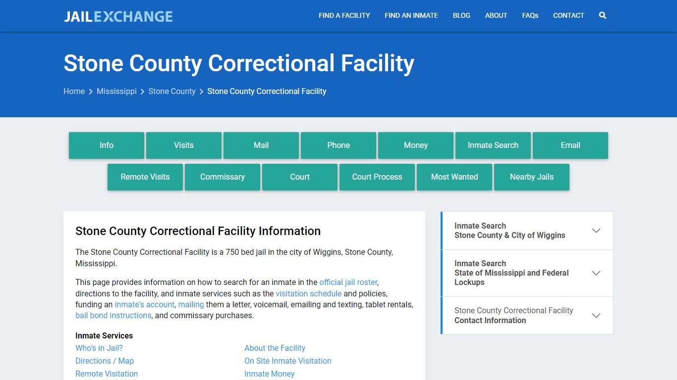Stone County Correctional Facility - Jail Exchange